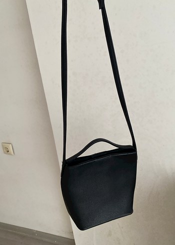 Siyah Deri Minimalist Kadın Çanta - Görsel 3