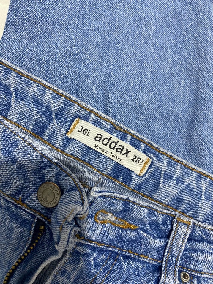 Kadın Mavi Denim Midi Boy Regular Fit Jean - Görsel 4