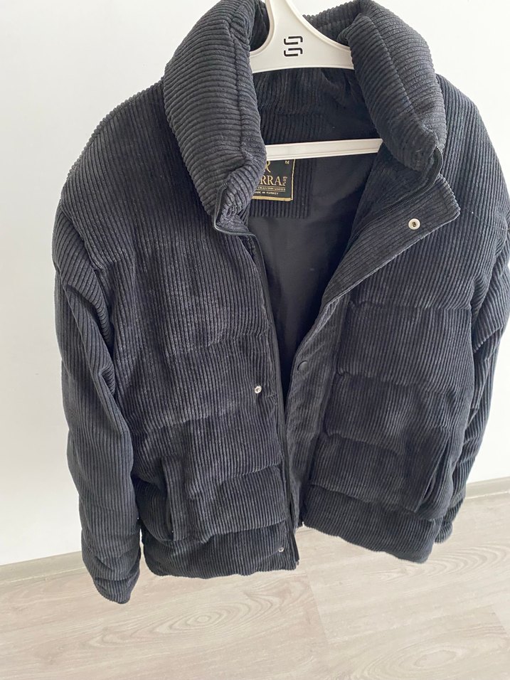 Düğmeli Siyah Kadın Midi Ceket - Görsel 2