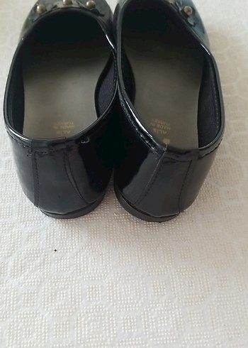 Kızlar için siyah tokalı bale babeti - Görsel 3