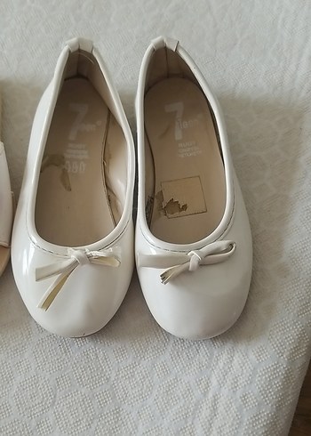 Kız Çocuk Beyaz Ballet Flats terlikler 29 numara - Görsel 2
