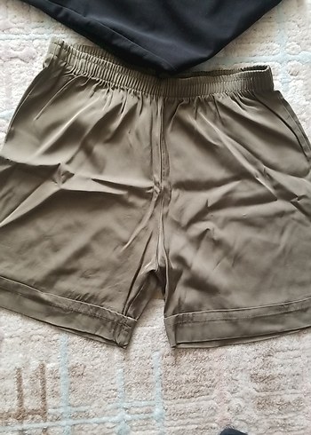 Bol Kesim Koyu Kahverengi Hamile Şortu - Görsel 2