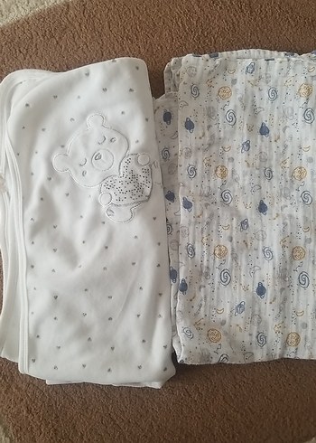 Nakışlı Pamuklu Bebek Uyku Örtüleri - Görsel 2