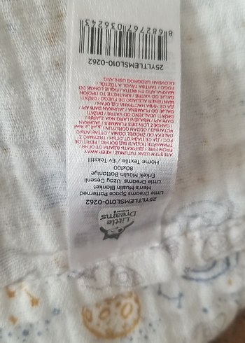 Nakışlı Pamuklu Bebek Uyku Örtüleri - Görsel 6