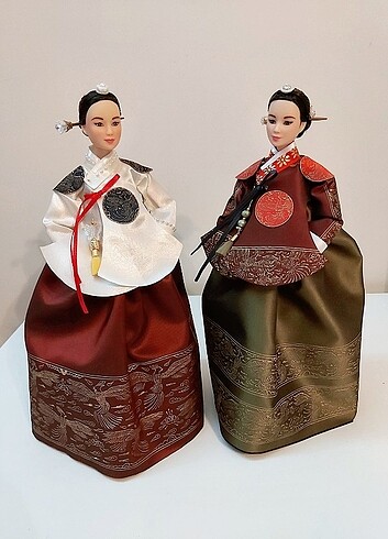 Barbie geleneksel kore hanbok + bebek