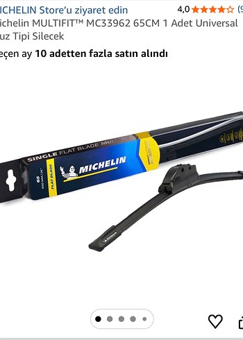 Michelin Siyah 65 cm Universal Uzun Tip Silecek - Görsel 3