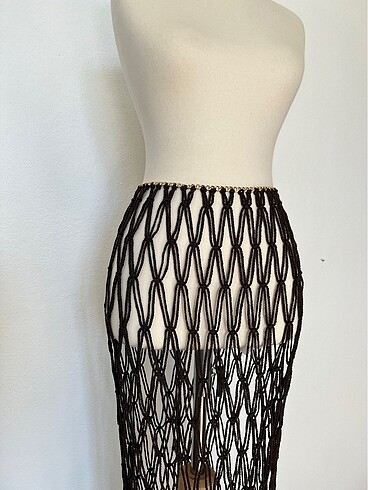 Makrome pareo, plaj eteği - Görsel 3