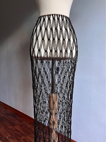 Makrome pareo, plaj eteği - Görsel 6