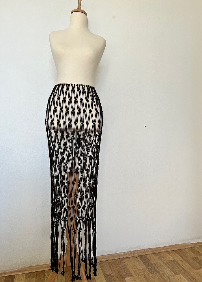 Makrome pareo, plaj eteği - Görsel 4