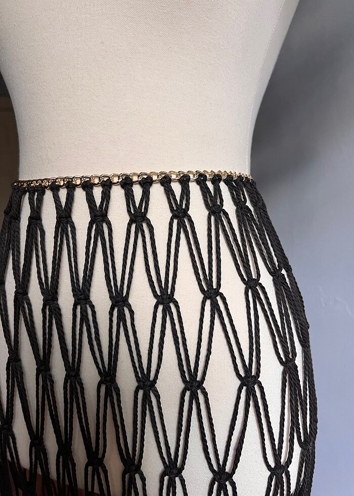 Makrome pareo, plaj eteği - Görsel 5