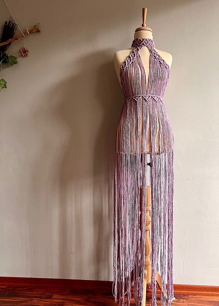 Makrome elbise - Görsel 3