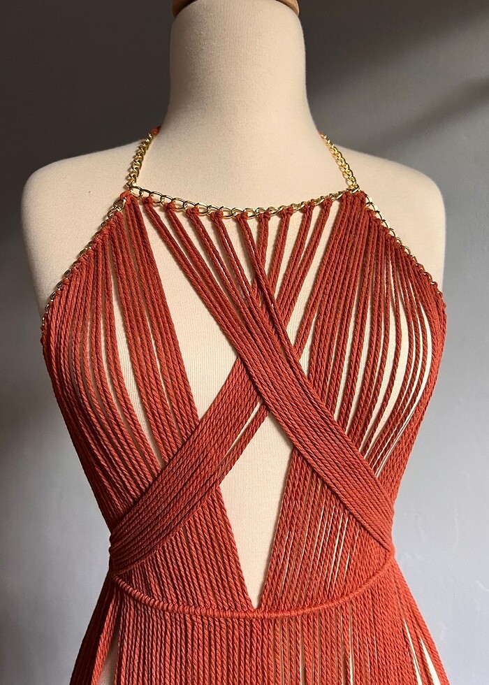 Makrome elbise - Görsel 2