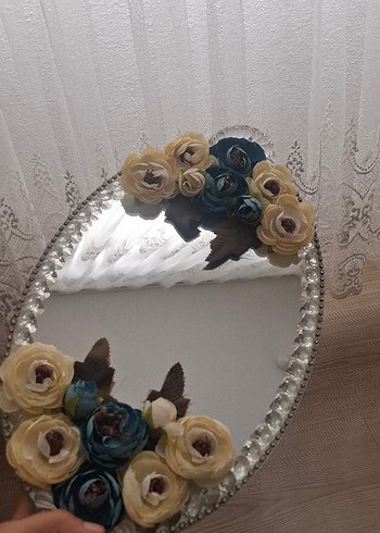 Çiçekli Vintage Bohem tepsi