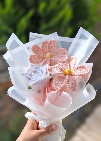 El Yapımı Bohem Çiçek Buketi - Görsel 2