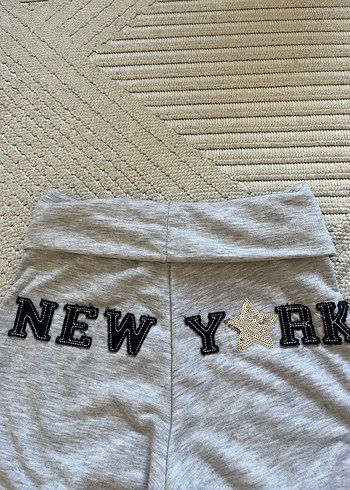 Bershka New York Sehir Stili Gri Melanj Esofman Alti