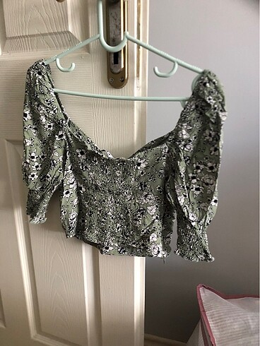 Mini krop / şık bluz - Görsel 5