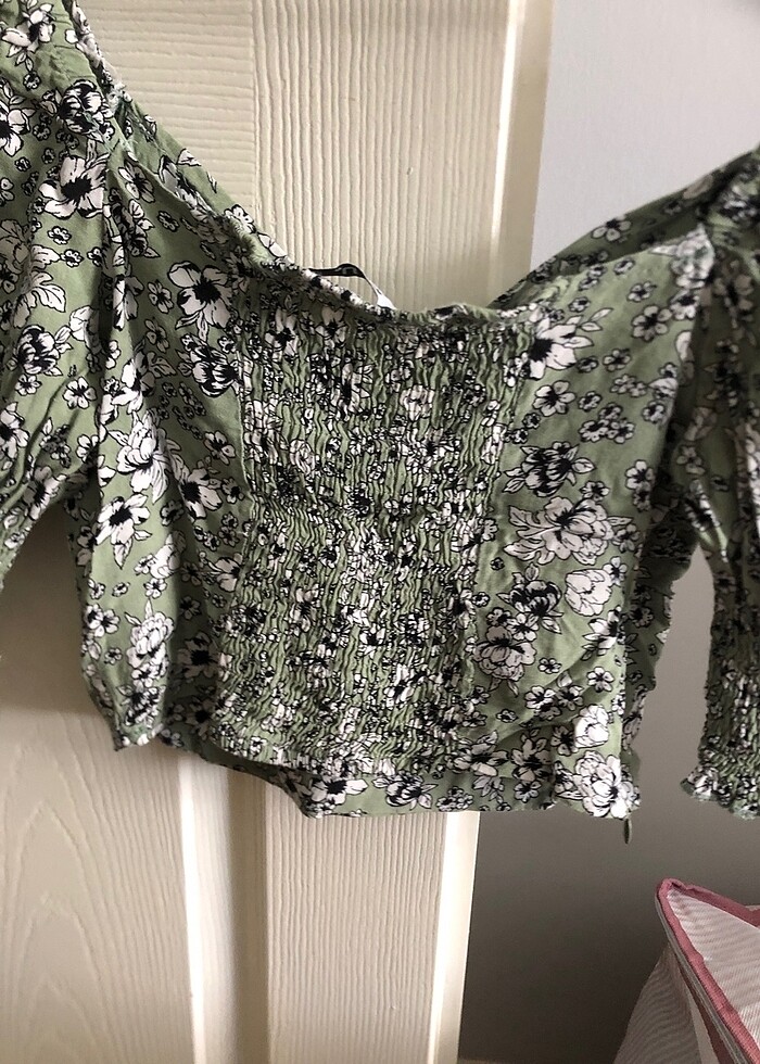 Mini krop / şık bluz - Görsel 4