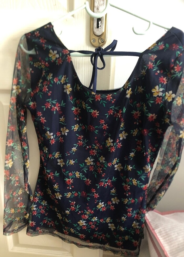 Bluz tül detaylı - Görsel 3