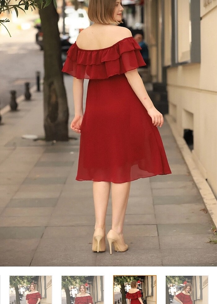 Şifon elbise - Görsel 2