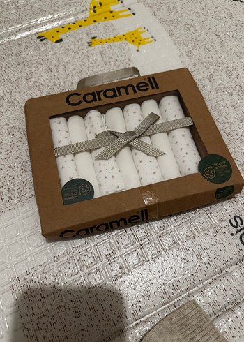 Caramell bebek Nakışlı Beyaz Mendil Seti - Görsel 2