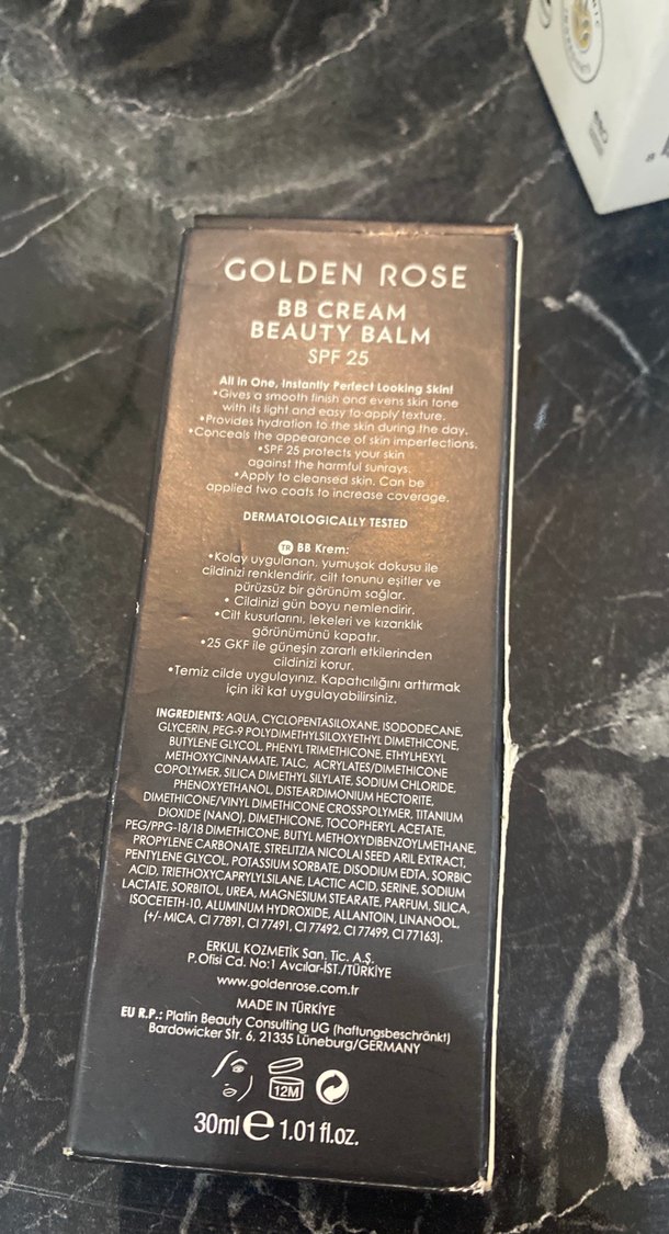 Golden Rose Parlak Altın BB Krem SPF25 - Görsel 3
