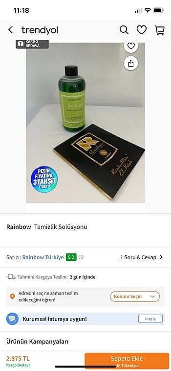 Rainbow Team Temizlik losyonu