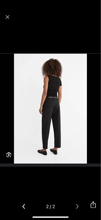 Stradivarius Kemerli kumaş pantolon
