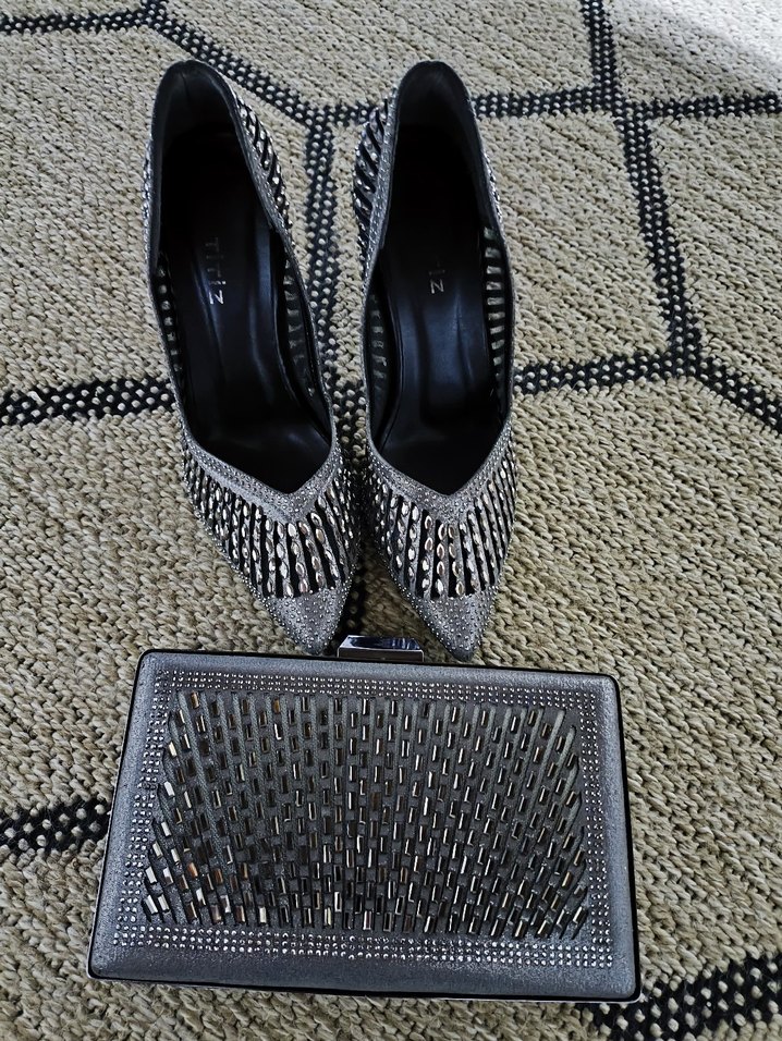 bayan , abiye ayakkabı  ve çanta - Görsel 5