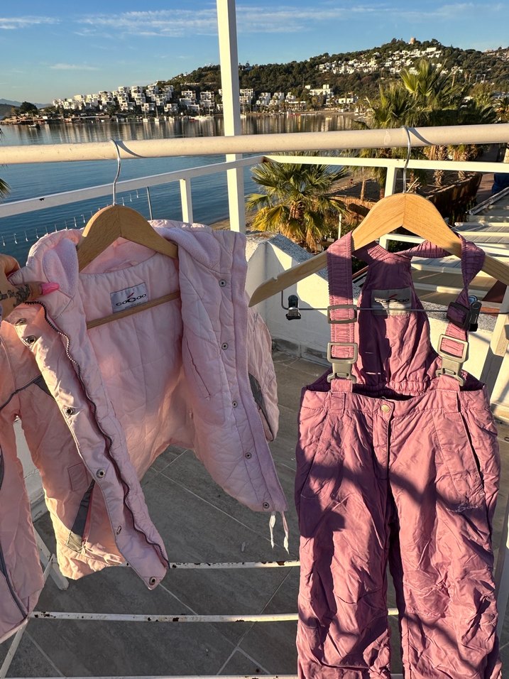 Pembe Bebek Kız Kayak Tulumu - Görsel 2