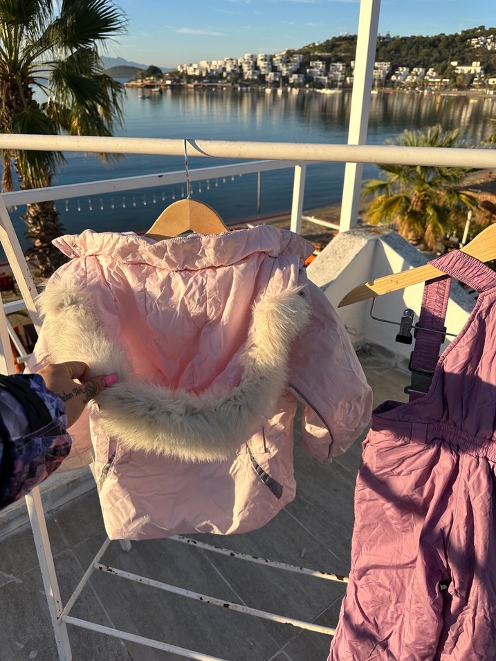 Pembe Bebek Kız Kayak Tulumu - Görsel 5