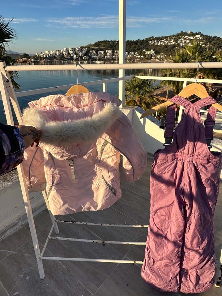 Pembe Bebek Kız Kayak Tulumu - Görsel 4