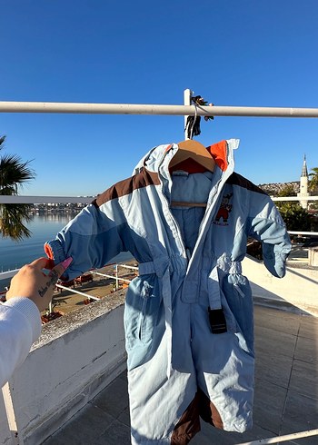 Mavi Gri Bebek Erkek Kayak Tulumu - Görsel 2