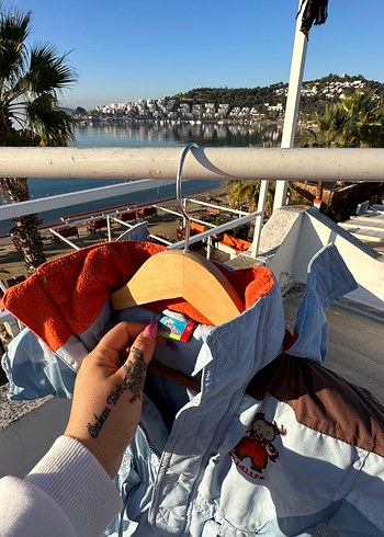 Mavi Gri Bebek Erkek Kayak Tulumu - Görsel 3