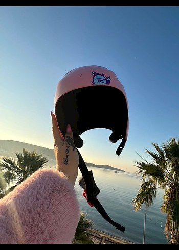 Pembe Puflu Street Style Motosiklet Kaskı - Görsel 3