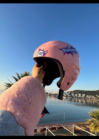Pembe Puflu Street Style Motosiklet Kaskı - Görsel 2