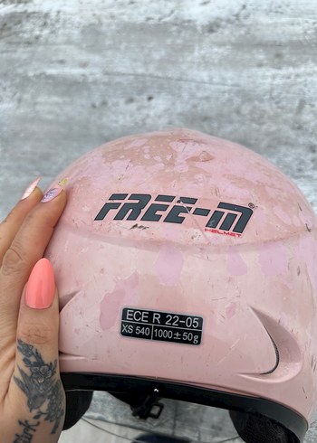 Pembe Parlak Camlı Motosiklet Kaskı - Görsel 5