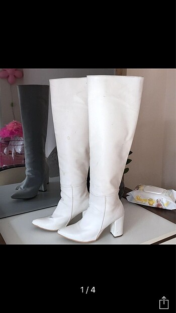 Flo Ayakkabı Beyaz Çizme