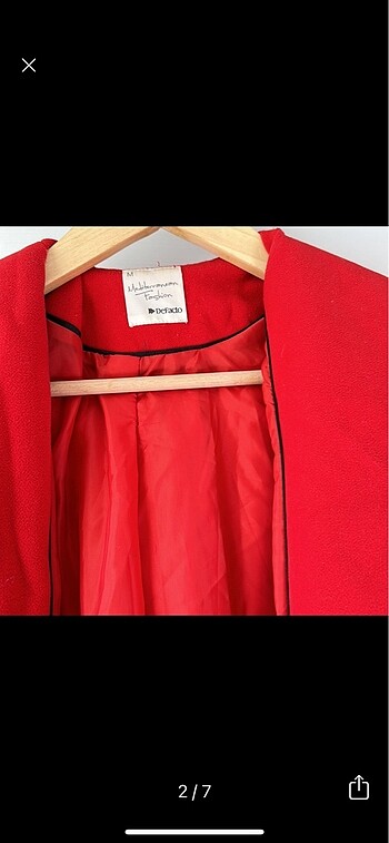 Koton Kapşonlu kırmızı kaban palto