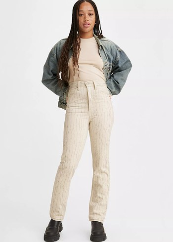 Levis Desenli Denim Pantolon