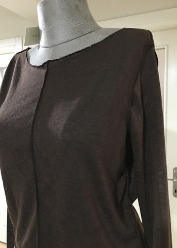 Kahverengi Kadın Bluz - Görsel 3