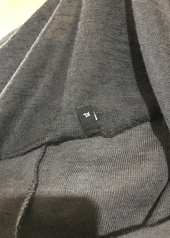 Gri Uzun Kollu Salaş Kadın Bluz - Görsel 4