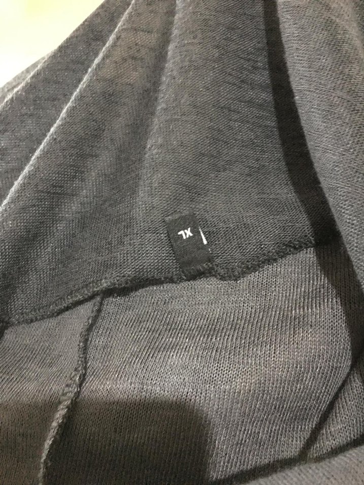 Gri Uzun Kollu Salaş Kadın Bluz - Görsel 4