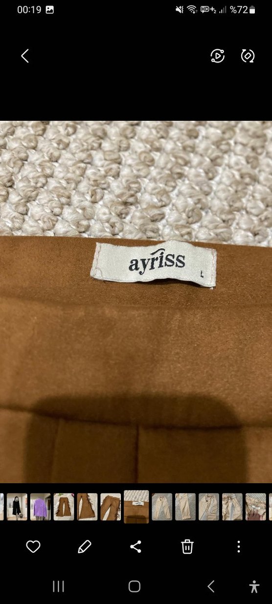 Püsküllü Bohem Tarzı Pamuklu Camel Pantolon - Görsel 5