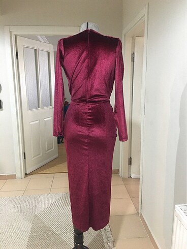 Kadife elbise - Görsel 6