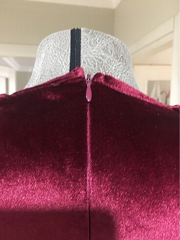 Kadife elbise - Görsel 7