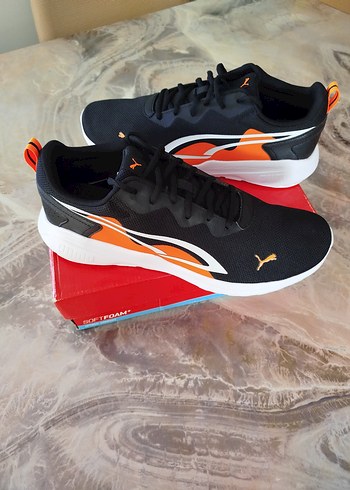 Siyah Turuncu Erkek Spor Ayakkabı - Görsel 2