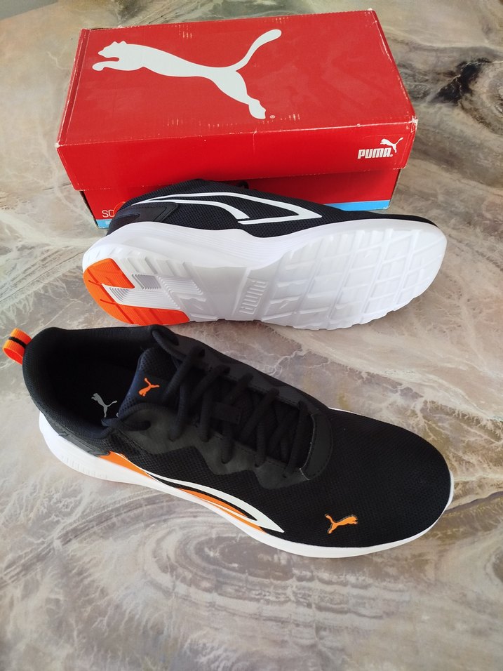 Siyah Turuncu Erkek Spor Ayakkabı - Görsel 3