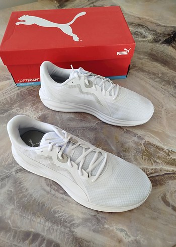 erkek Beyaz Puma Spor Ayakkabı - Görsel 4