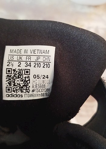 Kız Çocuk Pembe Siyah Adidas Spor Ayakkabı - Görsel 7