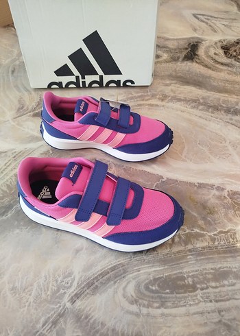 Kız Çocuk Pembe Adidas Spor Ayakkabı - Görsel 4